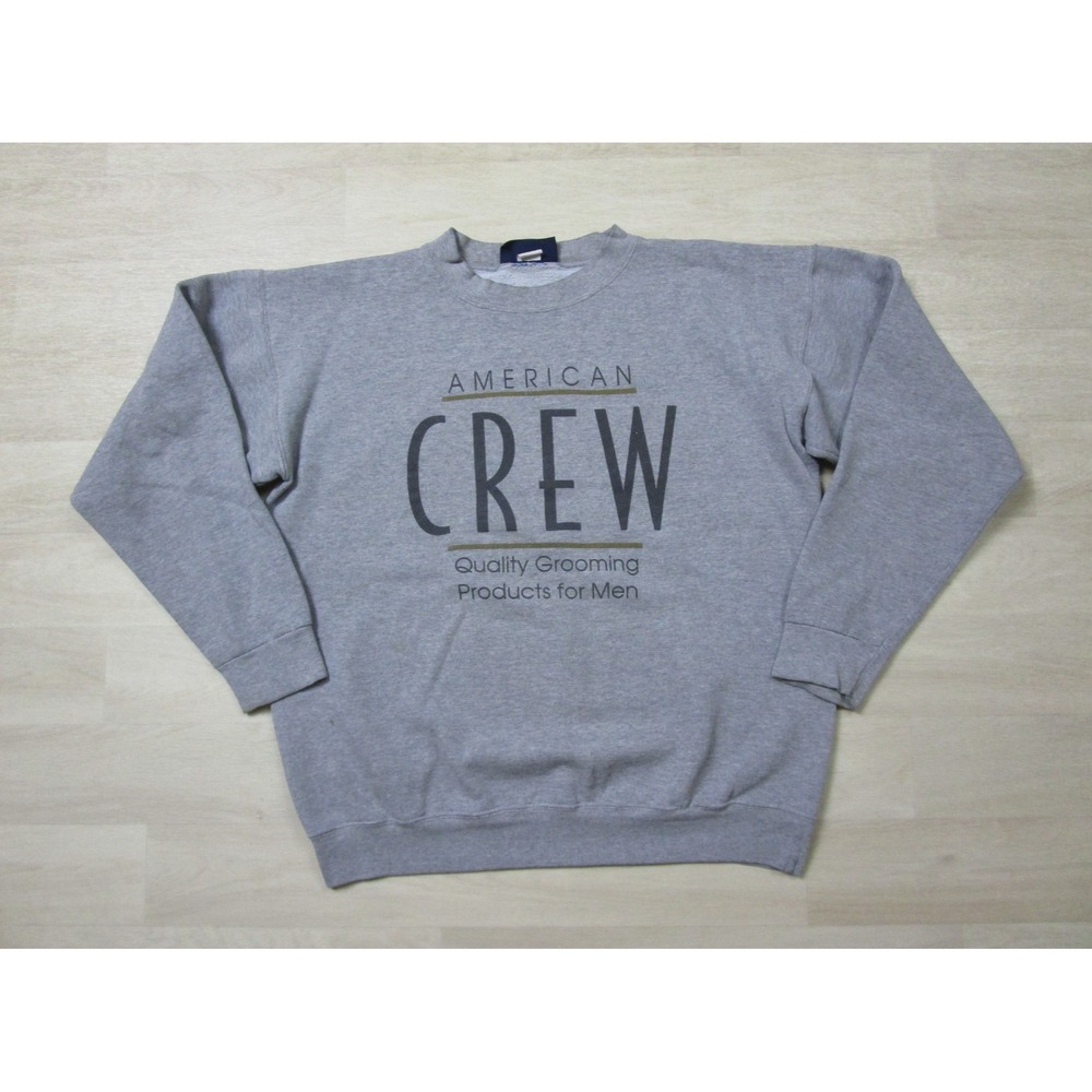 Vintage American Crew Crewneck Sweatshirt (L/XL) 1990's Men's Grooming‎ Products